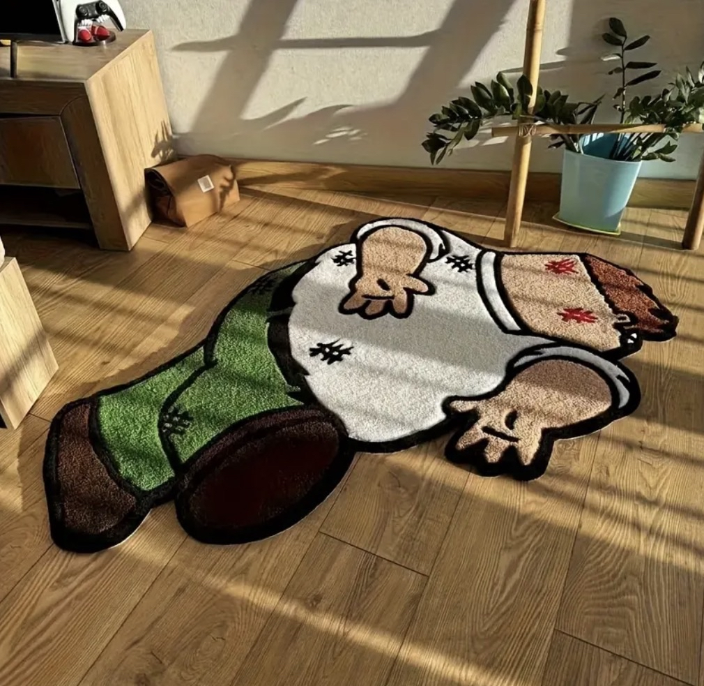 Lustiger Cartoon Teppich, 80X55CM