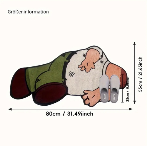 Lustiger Cartoon Teppich, 80X55CM